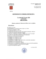 CM du 20.03.2026 Ordre du Jour